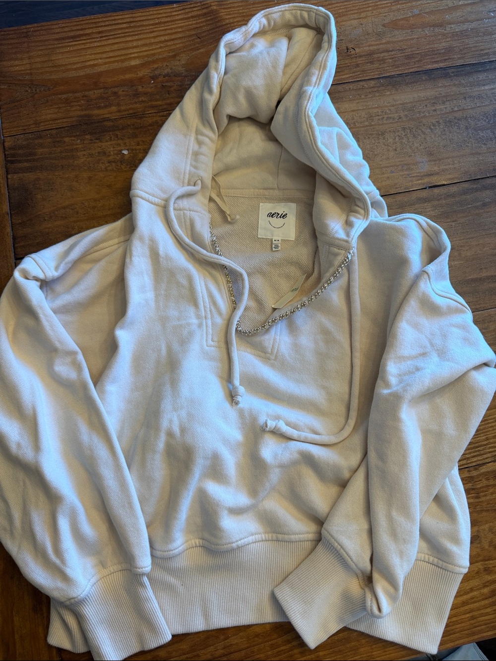 Aerie sweatshirt with beads